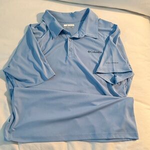 Columbia Men's Light Blue Polo Shirt